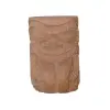 Product image 1 of the product “Tiki Statue as Stool - Polynesia style. From coconut palm 30cm Height. Approx. 22cm dia. Model 21 - Tongue out 2 ”
