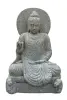 Product image 1 of the product “Seated Buddha with cloak and relief, Indian, 115 cm H ”
