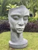 Product image 1 of the product “Dilan - Face looking to the left, 87 cm H | cast stone ”