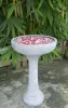 Product image 1 of the product “Set Trieste – Bird Bath | 82 cm Height, Ø Bowl 50 cm | Casted Stone ”