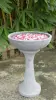 Product image 1 of the product “Set Rinjani – Bird Bath | 60 cm Height, Ø Bowl 40 cm | Casted Stone ”