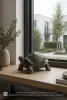 Product image 1 of the product “Turtle, 24cm Length | GRC (Glassfibre Reinforced Concrete), Copper Finish ”