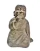 Product image 1 of the product “Seated monk close mouth 40cm, Antique Finish ”