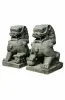 Product image 1 of the product “Temple lions set of 2, in the sizes from 40cm to 75cm, Antique finish ”