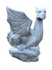 Product image 1 of the product “Sitting Dragon, ca. 65 cm H antique finish, pressed stone ”