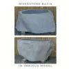 Product image 1 of the product “Riverstone basin, natural surface, polished inside. Dia approx 91-100. Height 51-60 ”
