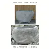 Product image 1 of the product “Riverstone basin, natural surface, polished inside. Dia approx 121-130cm Height 51-60cm ”