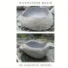 Product image 1 of the product “Riverstone basin, natural surface, polished inside. Dia approx 151-160cm Height 71-80cm ”
