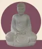 Product image 1 of the product “Seated Japanese Buddha made of Riverstone in Dhyana position - gesture of meditation, H. 150cm ”