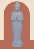 Product image 1 of the product “Standing Buddha made of Riverstone in Dharmachakra position - gesture of wheel of the teaching of Dharma. About 120cm height. ”