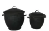 Product image 1 of the product “Set of two buckets, recycled tires, with lid ”