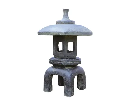 Product image of the product “Japanese garden lantern,           70 cm height, cast stone, handcrafted & coloured ”