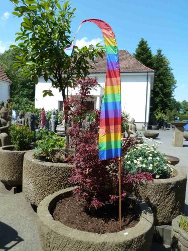 Product image of the product “Bali flag, satin, rainbow model, 500cm ”