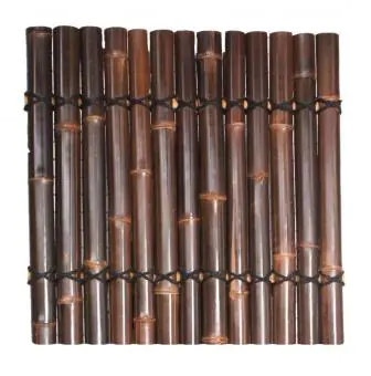 Product image of the product “Bamboo element Model Surabaya, rigid, brown-black (wulung), with decorative rope. Diameter 3-5cm 180 x 90 cm Height. ”