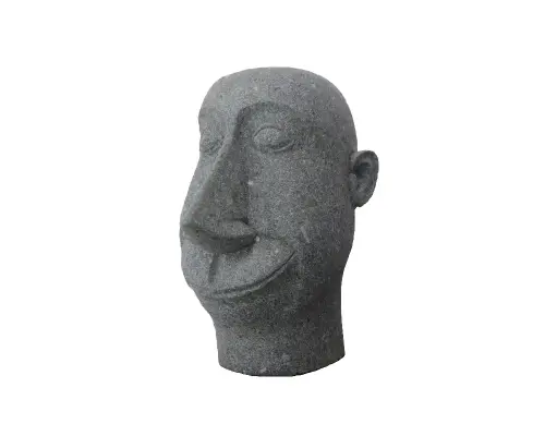 Product image of the product “Head Joker 60cm H, Natural stone (Basanit), stonemasonry ”