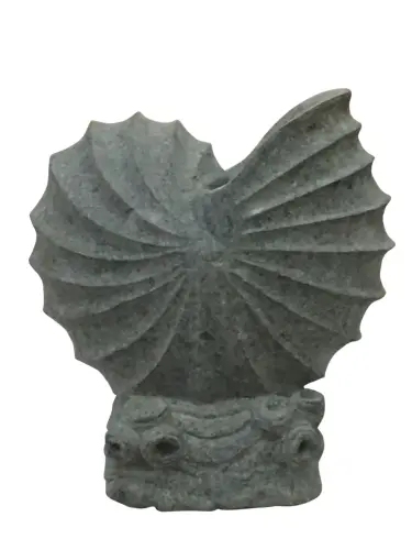 Product image of the product “Nautilus Shell - sculpture on base, 50cm. Natural stone (Basanit), stonemasonry ”
