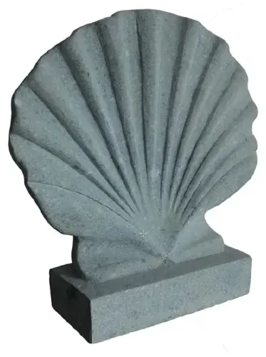 Product image of the product “Scallop handmade from natural stone (basanite), 65cm height ”