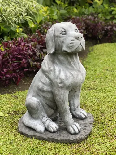 Product image of the product “Henry - Dog, sitting 66cm H | cast stone ”