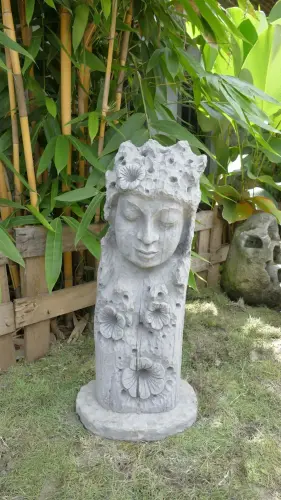 Product image of the product “Jadoo - Buddha Face, Relief tree, 78cm H | cast stone ”