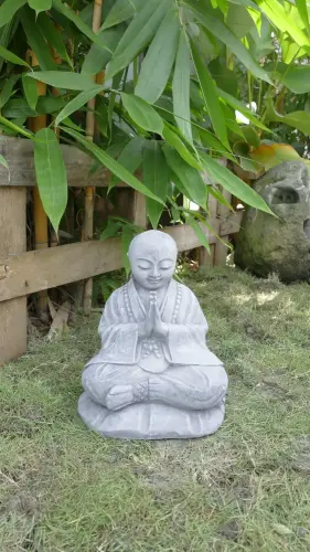 Product image of the product “Rokesh - Sitting praying Monk, 33cm H | cast stone ”