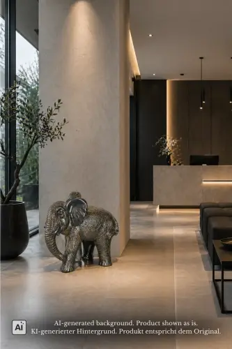 Product image of the product “Elephant, 85cm Length | GRC (Glassfibre Reinforced Concrete), Copper Finish ”