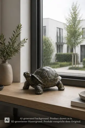 Product image of the product “Turtle, 24cm Length | GRC (Glassfibre Reinforced Concrete), Copper Finish ”