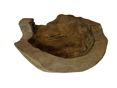 Product image of the product “Wood Bowl - rustic, made from teak wood. In the sizes from 20 to 50cm ”