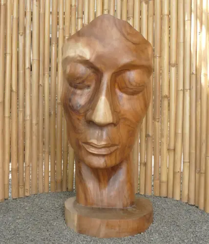 Product image of the product “Mask female by original made of suar wood, 120cm height ”