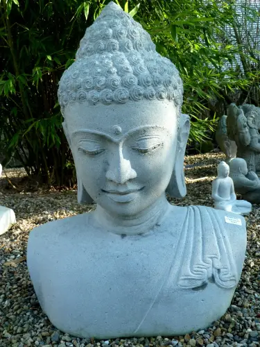 Product image of the product “Buddha Bust, Cast Stone, 75cm Height ”