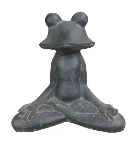 Product image of the product “meditation frog, 30 cm high, antique finish ”