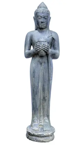 Product image of the product “Standing Buddha, cast stone, 158cm high, Antique Finish ”