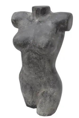 Product image of the product “Female Torso. 28 x 19 x 50cm. Stone cast, handcrafted & coloured ”