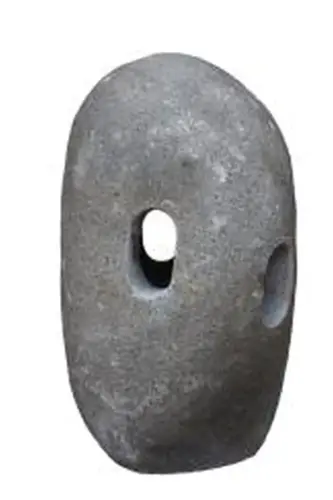 Product image of the product “Garden lantern, pierced, 65 cm height, natural stone (Riverstone), stonemasonry 65 cm”