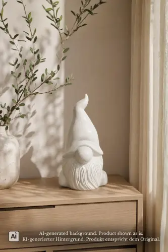 Product image of the product “Gnom model 5, 43cm Height | Terazzo, White color ”