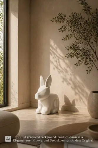 Product image of the product “Rabbit, 40cm Height | Terazzo, White color ”