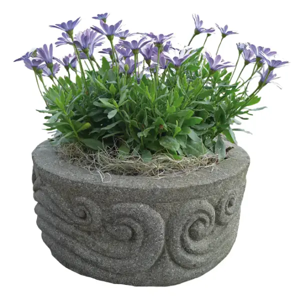 Product image 1 of the product “Trough with ornaments, round, 40x40x20cm ”