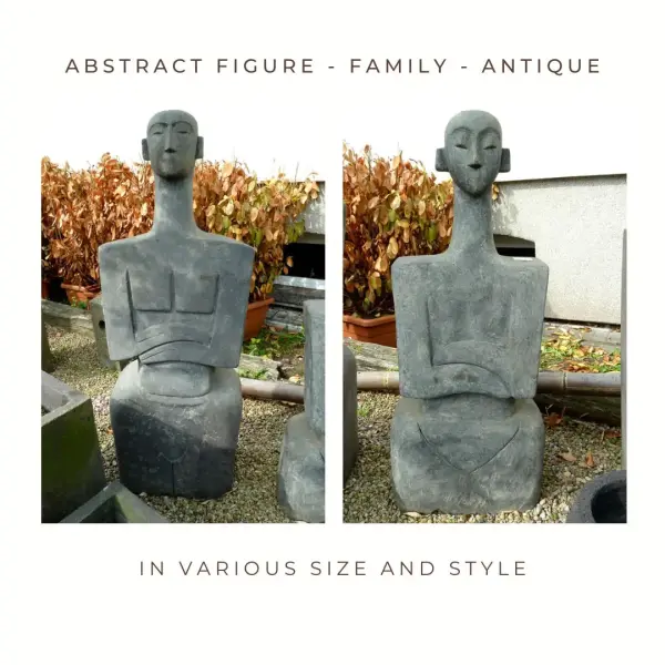 Product image 1 of the product “Abstract figure - family, in the sizes from 70 to 175cm, basanite, antique finish ”