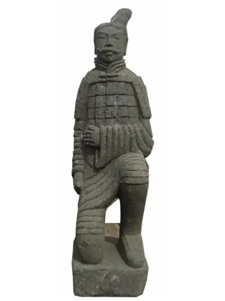 Product image 1 of the product “Warrior kneeing, ca 200cm high, natural ”