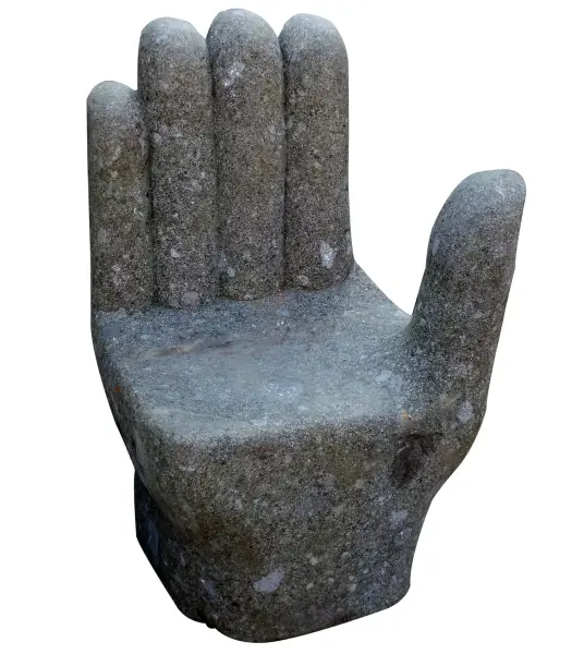 Product image 1 of the product “Abstract hand, also object to sitting right, 100 cm height Natural ”