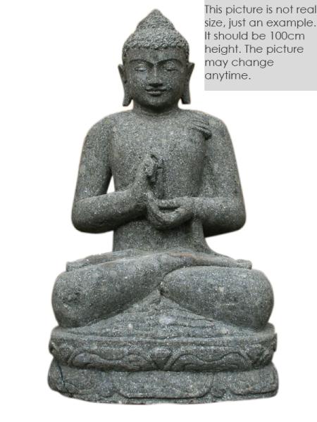 Product image 1 of the product “Seated Buddha, 100cm high, antique finish ”