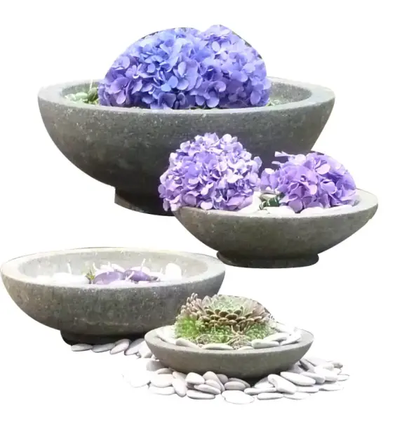 Product image 1 of the product “Basanite stone bowl, in the sizes from 20 to 40cm ”