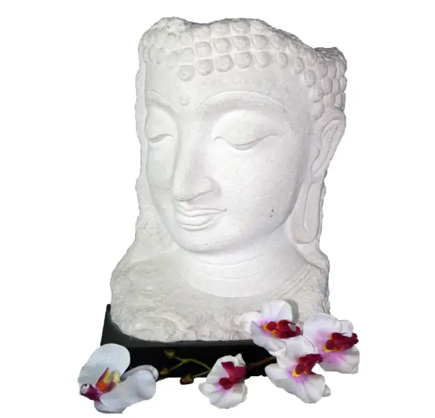 Product image 1 of the product “Buddha Face on wooden stand ”