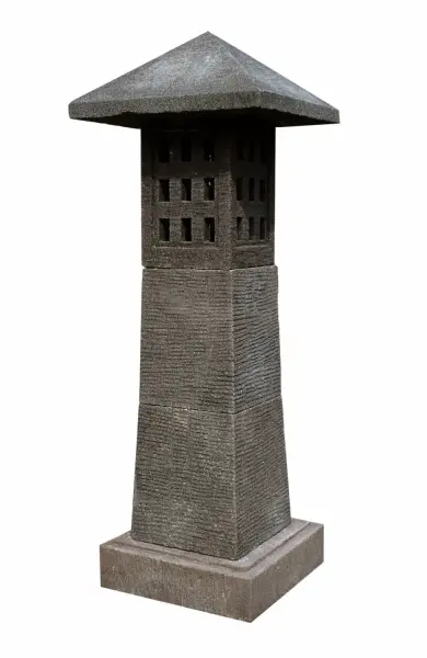 Product image 1 of the product “Stone lantern lava, multi-piece, approc. 110cm height ”
