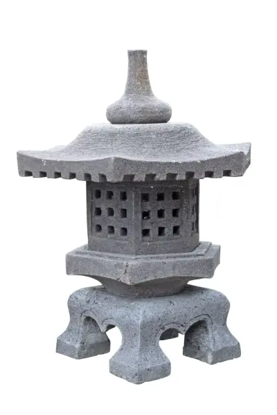 Product image 1 of the product “Japanese garden lantern, 65 cm height, natural stone (Andesite) ”