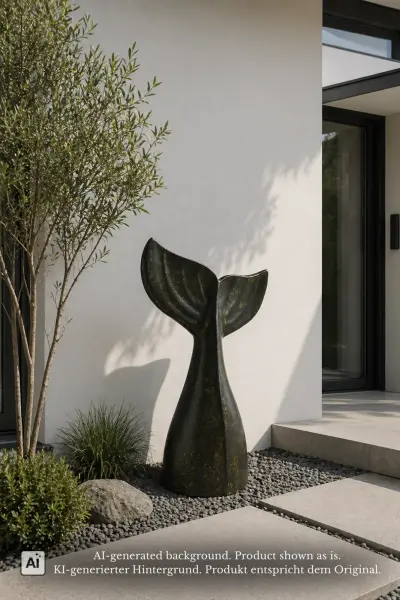 Product image 1 of the product “Tail, 102cm Height | GRC (Glassfibre Reinforced Concrete), Copper Finish ”