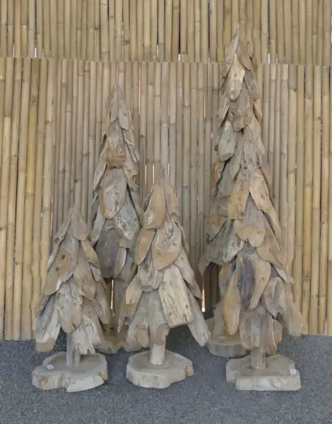 Product image 1 of the product “Fir Tree Rough, Made from teak root pieces, in the sizes from 80 to 200cm ”