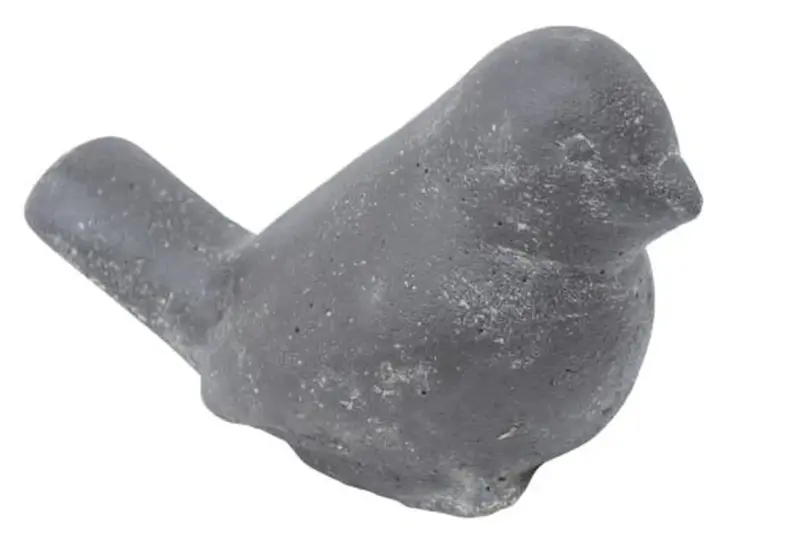 Product image 1 of the product “Seated small bird. 18 x 9 x 12cm. Stone cast, handcrafted & coloured ”