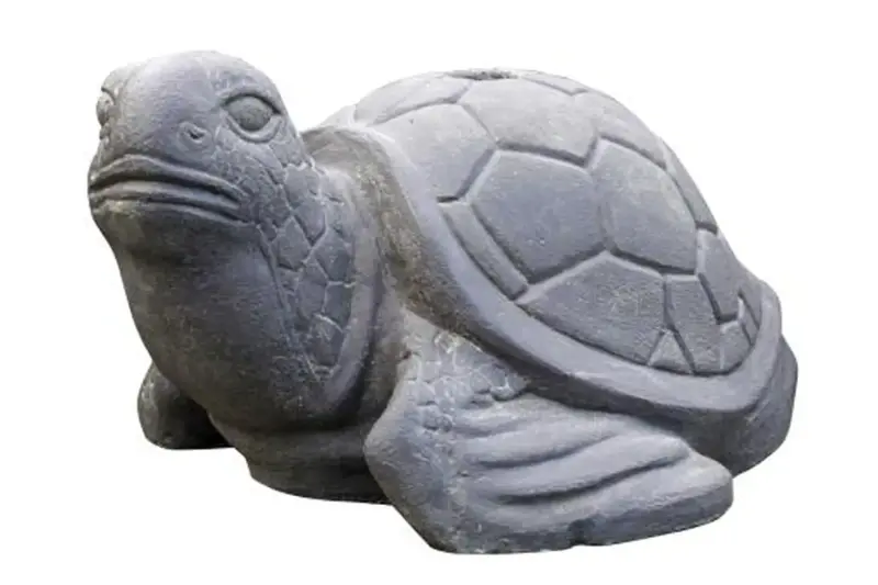 Product image 1 of the product “Turtle umbrella stand made of cast stone with diameter 4.5cm, deep hole 25cm and height 28cm (without plastic pipe inside) ”