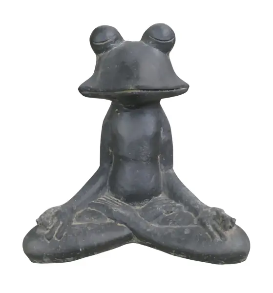 Product image 1 of the product “meditation frog, 30 cm high, antique finish ”