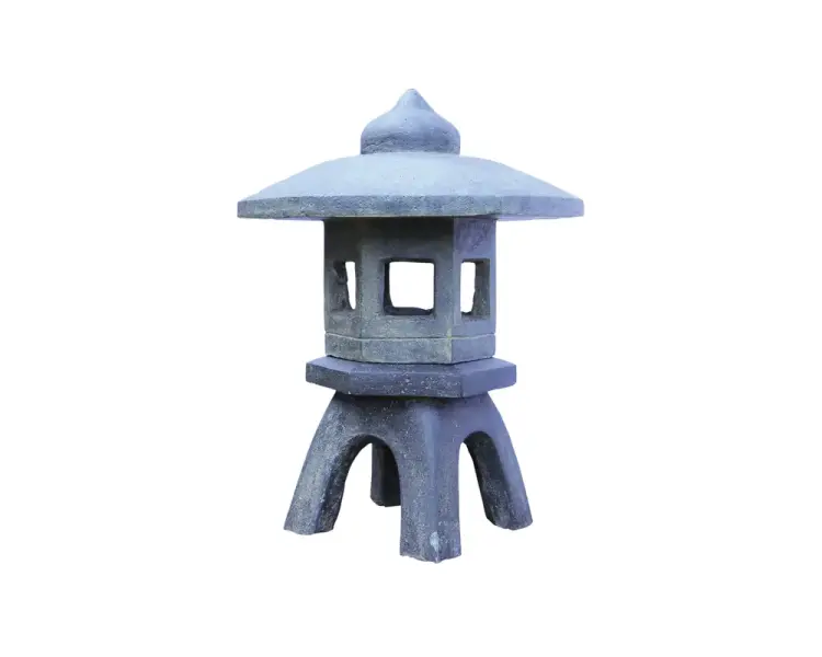 Product image 1 of the product “Japanese garden lantern, 70 cm height, cast stone, handcrafted & coloured ”